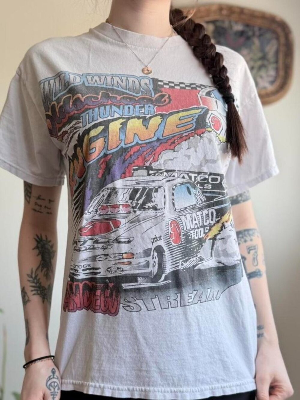 John Galt vintage inspired graphic racing tshirt